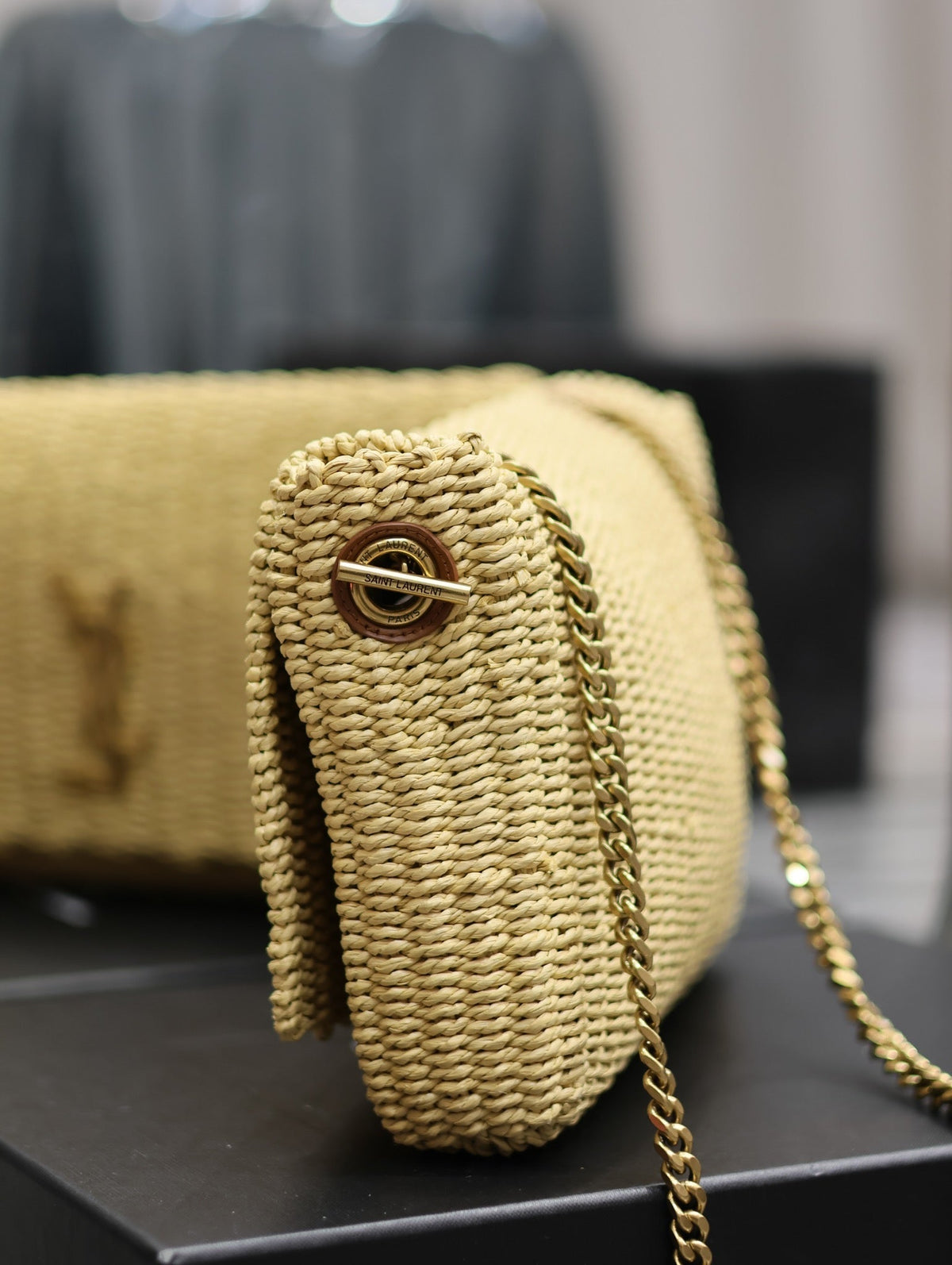 YSL Kate In Raffia - 28.5×20×6cm