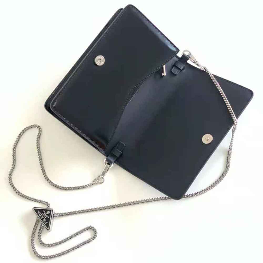 pra retro shiny small square bag