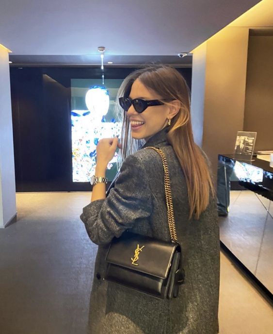 Bagsaaa YSL Solferino Medium Satchel in box black leather - 23 X 16 X 6 CM