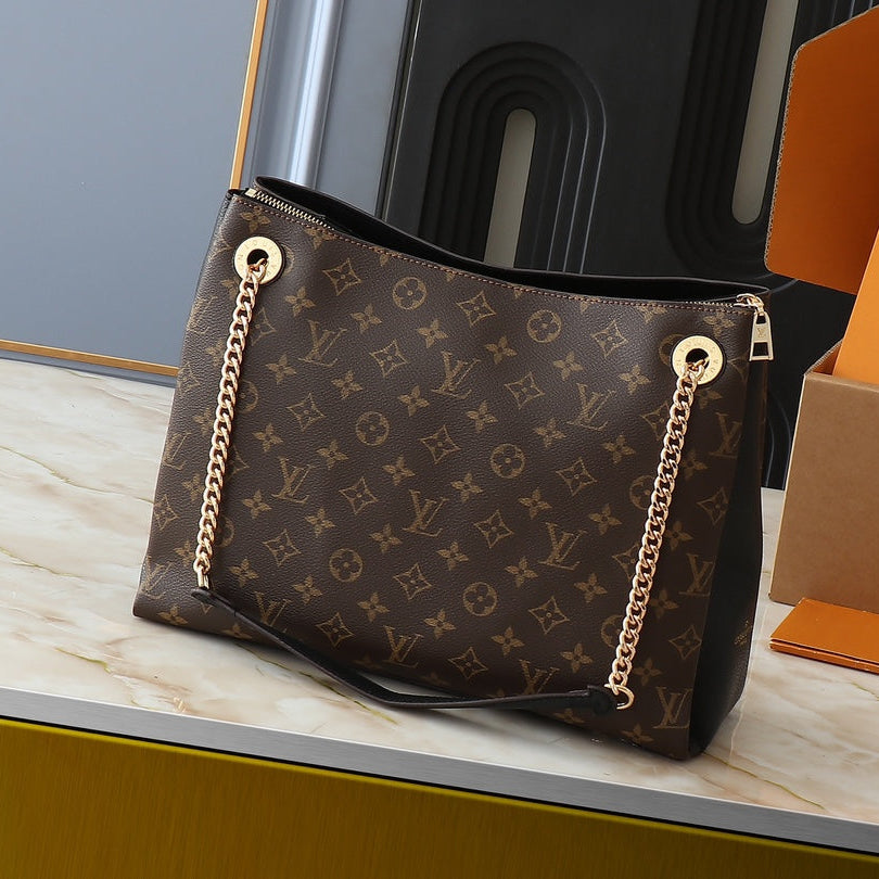 LOUIS VUITTON Monogram Surene MM Caramel 37x26x15cm