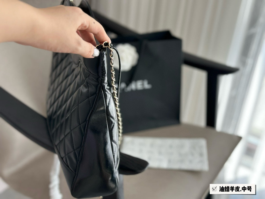 Chanel Classic 31 Black Tote Bag 36x30cm