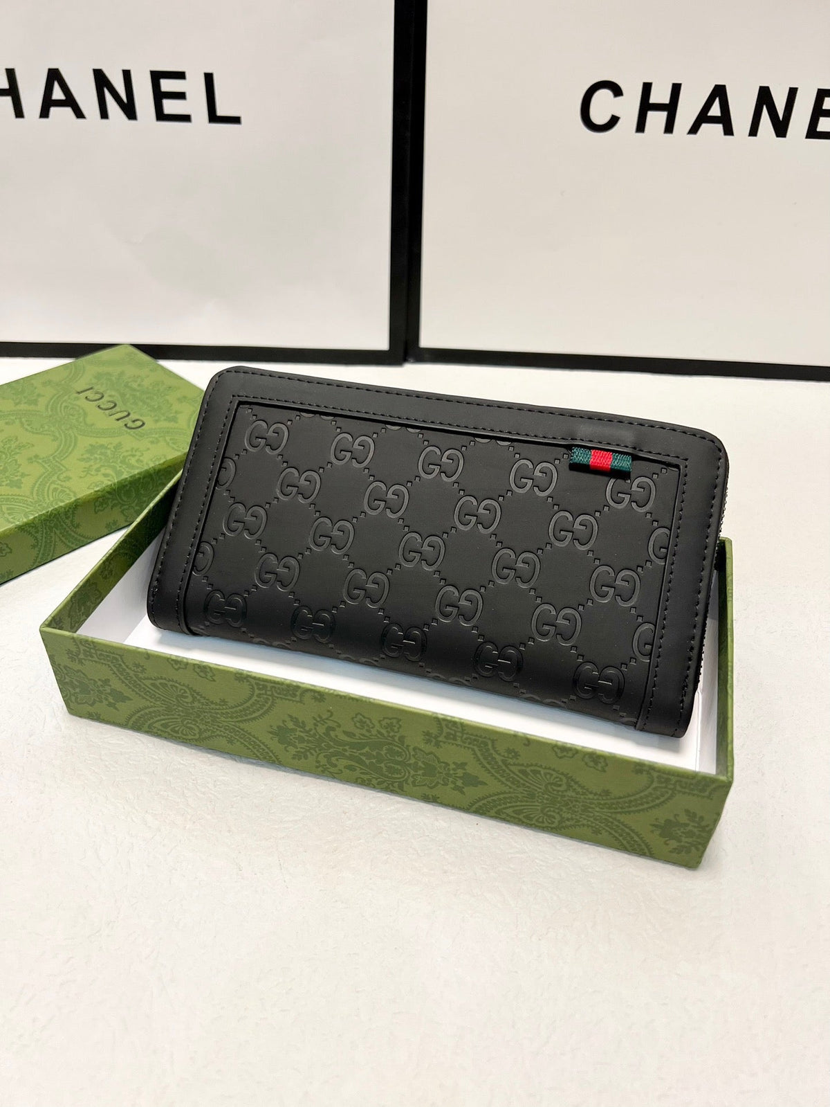 Gucci Trendy Classic Black Wallet - 20x10cm