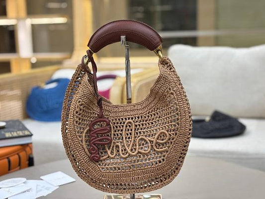 Chole Summer Banana Bags Raffia