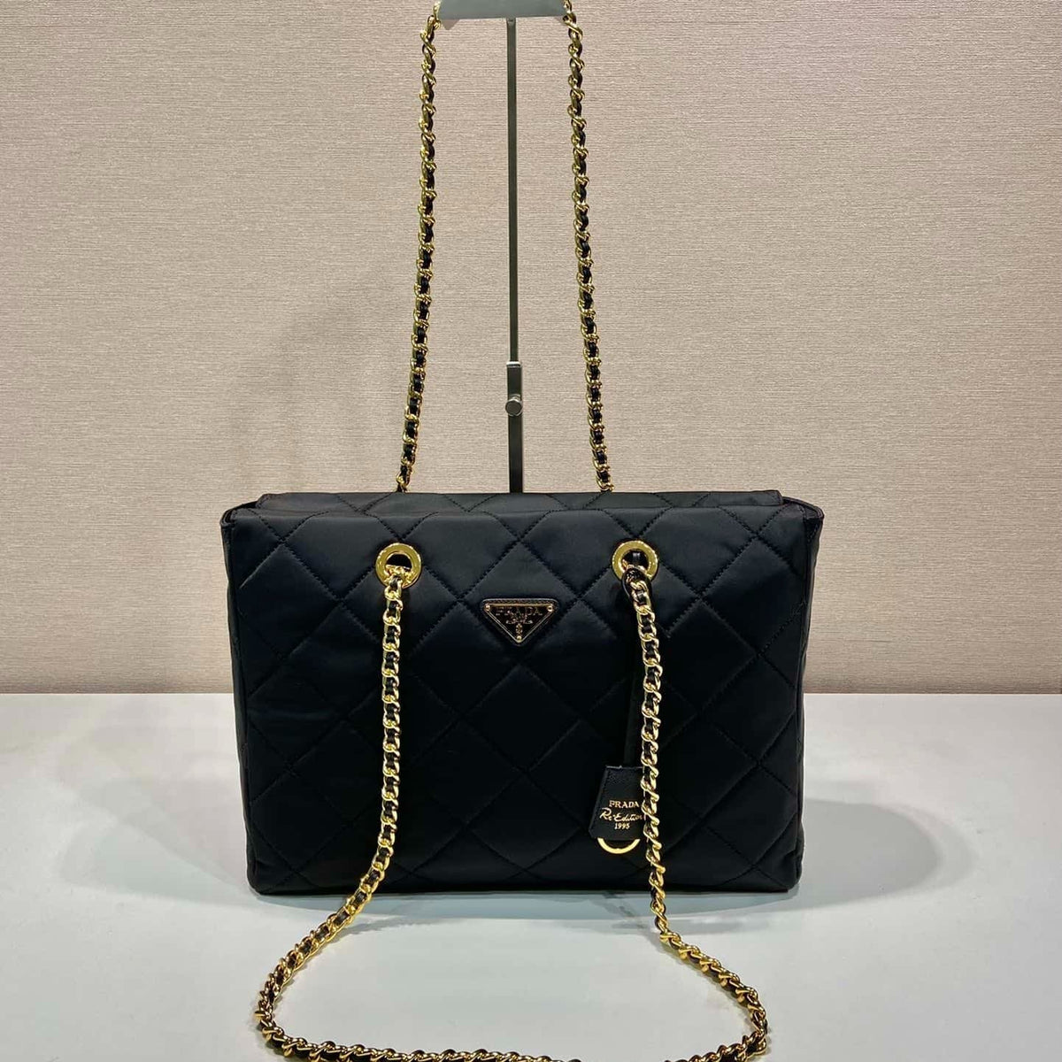 Prada Re-edition Vintage Chain Tote Bag