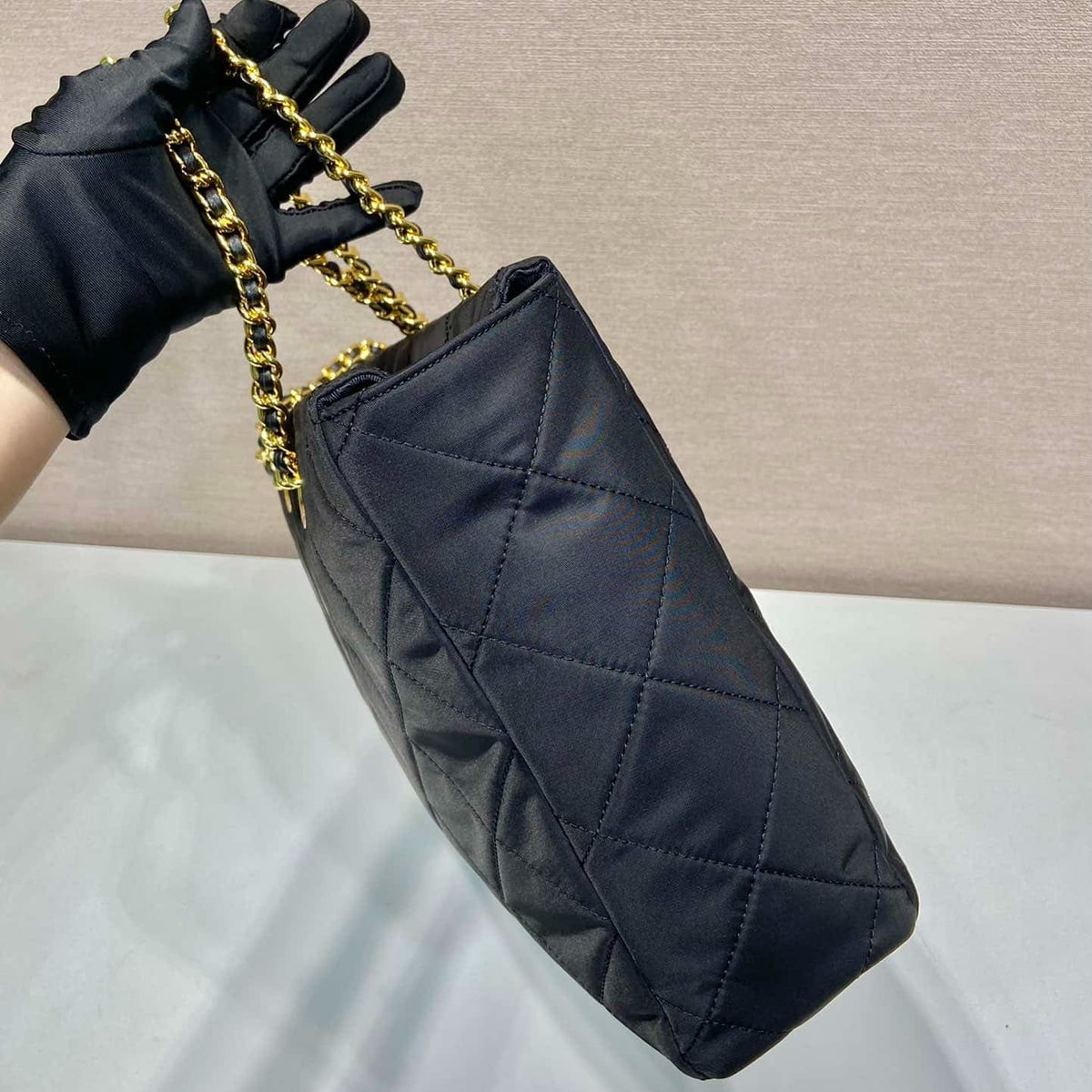 Prada Re-edition Vintage Chain Tote Bag