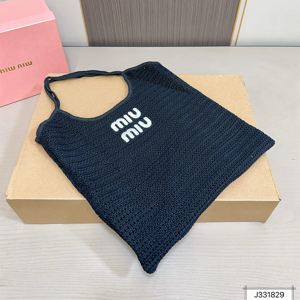 MIUMIU Woven Tote Bag 35x31cm
