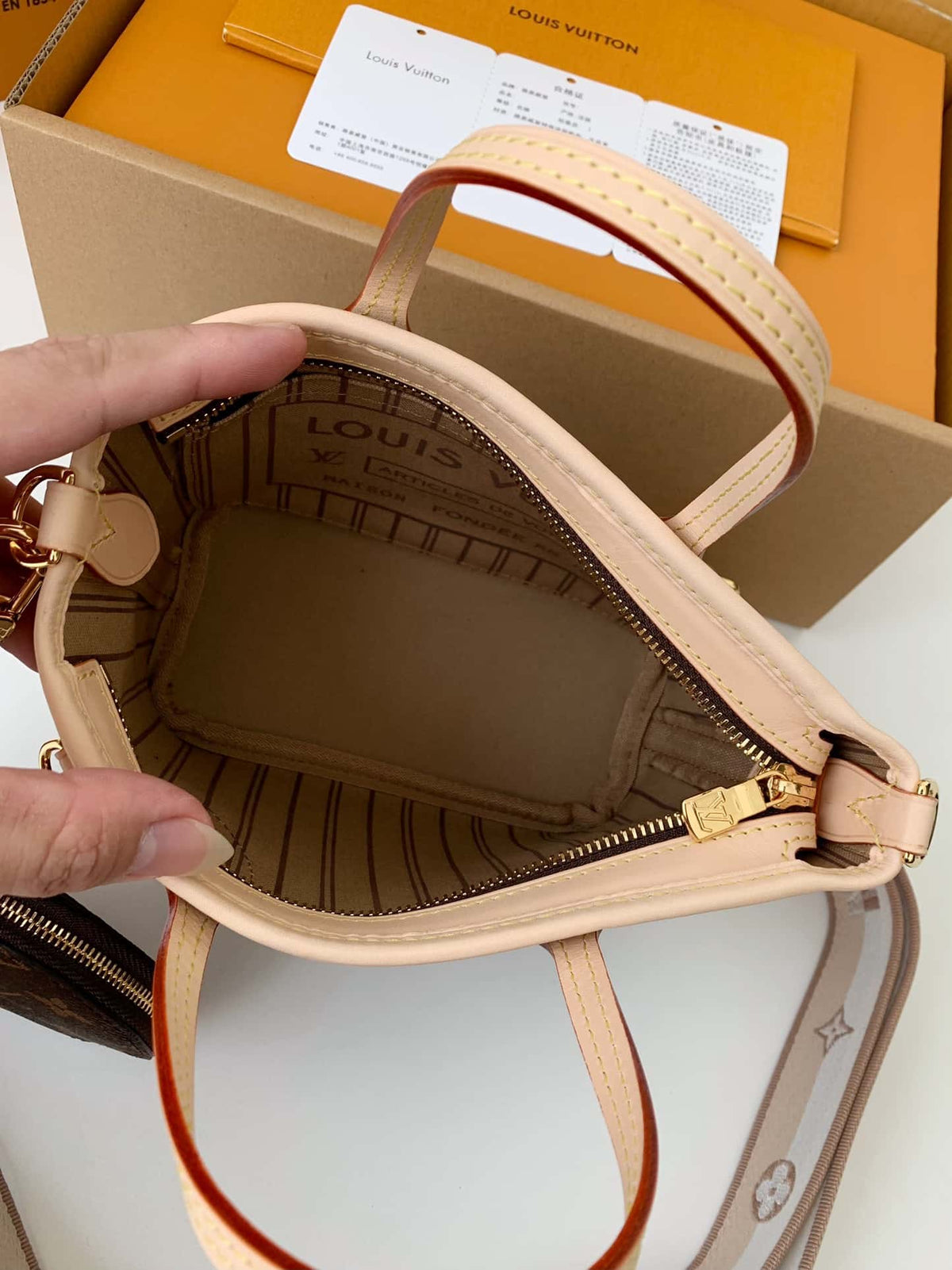 Lo vu neverful bb two-piece set shopping bag