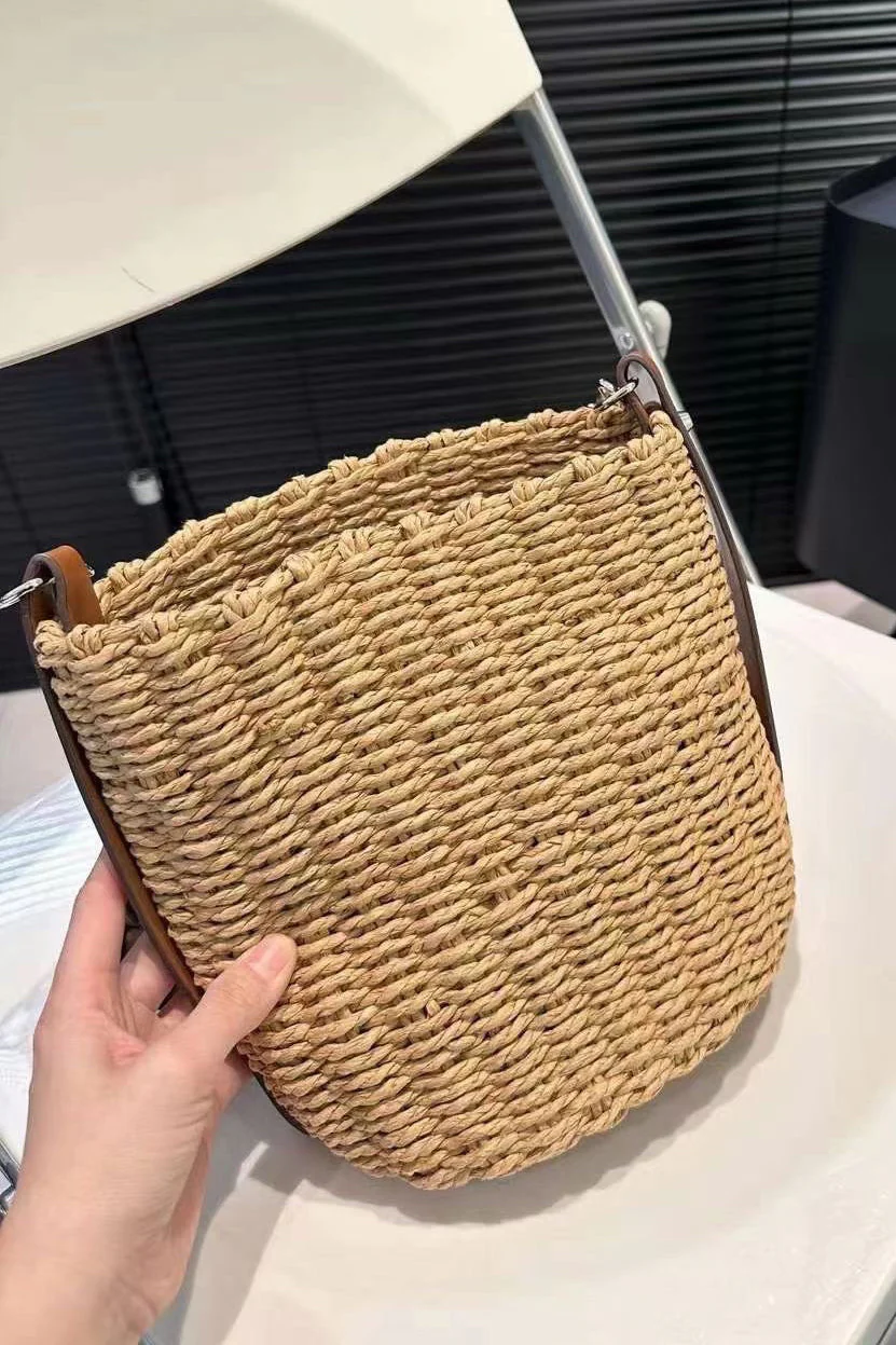 Prada Woven Bucket Bag