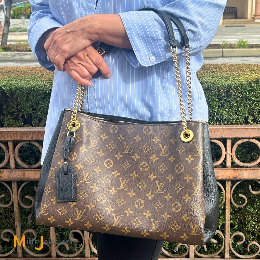 LOUIS VUITTON Monogram Surene MM Caramel 37x26x15cm
