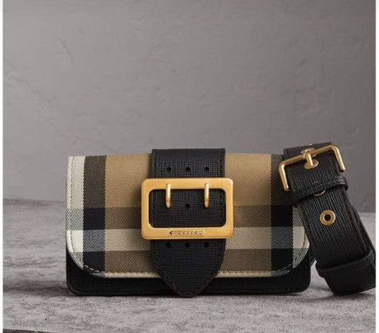 BB classic plaid small square bag