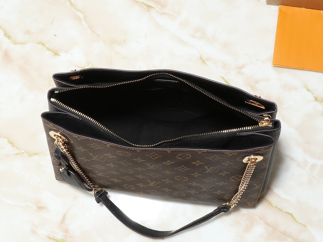 LOUIS VUITTON Monogram Surene MM Caramel 37x26x15cm