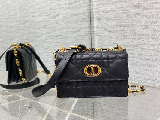 Dior Miss Caro Bag Macrocannage Lambskin Bag - 19 x 13 x 5.5 cm