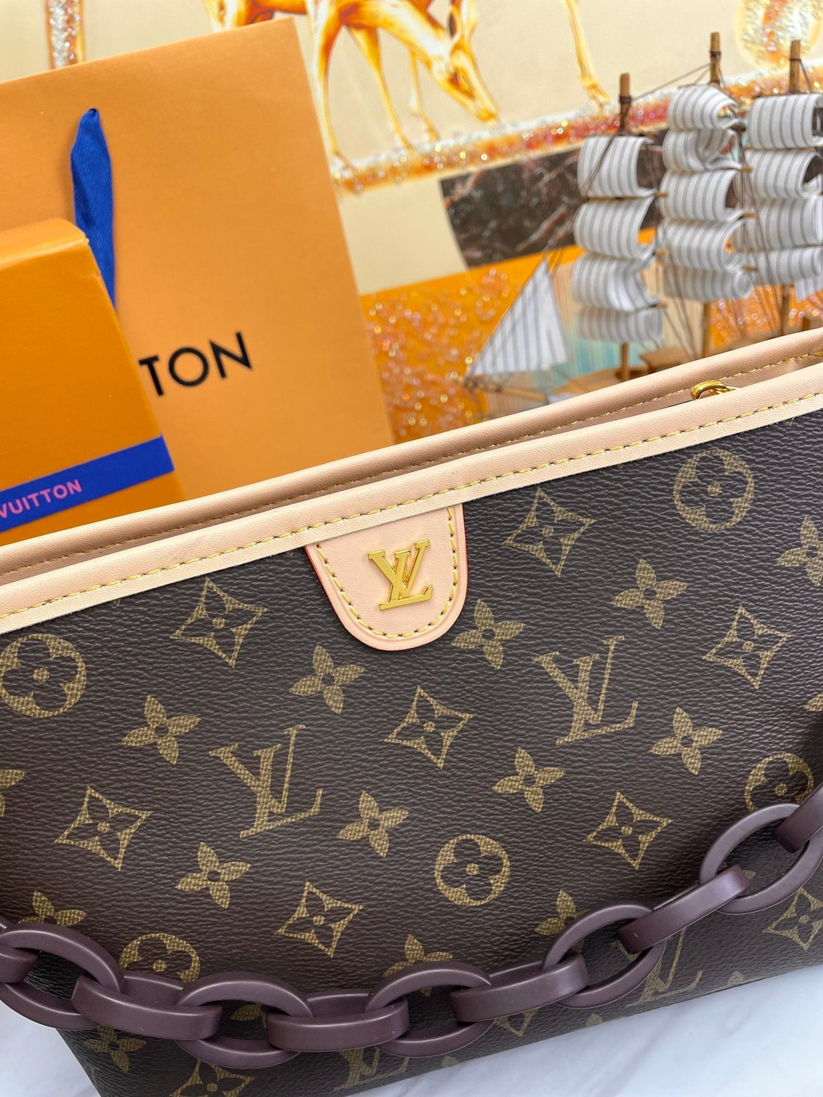 Lv Louis V 60435 Crossbody Bag 25cm