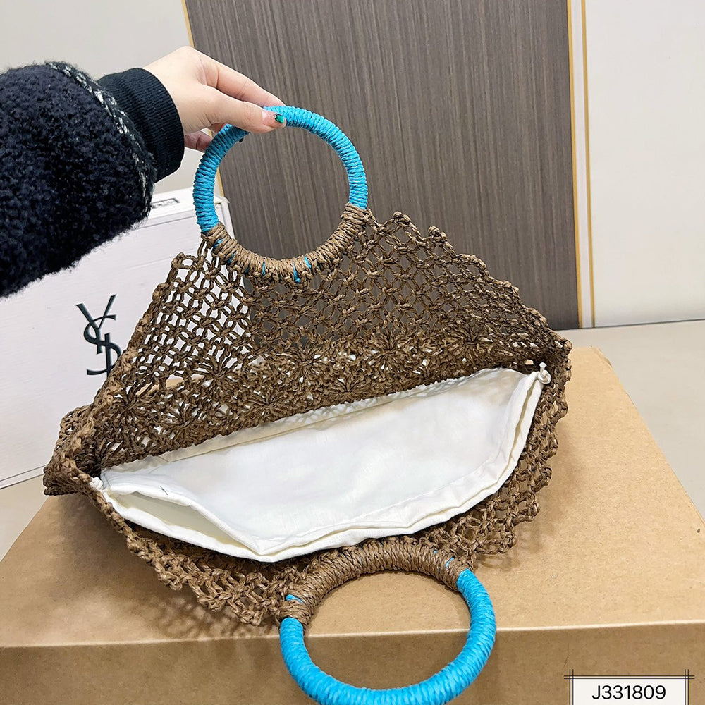 SAINT LAURENT YSL Woven Tote Bag 43x35cm
