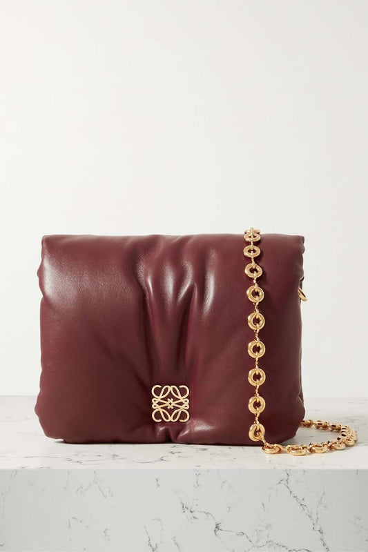 LOEWE Puffer Goya padded leather down shoulder bag