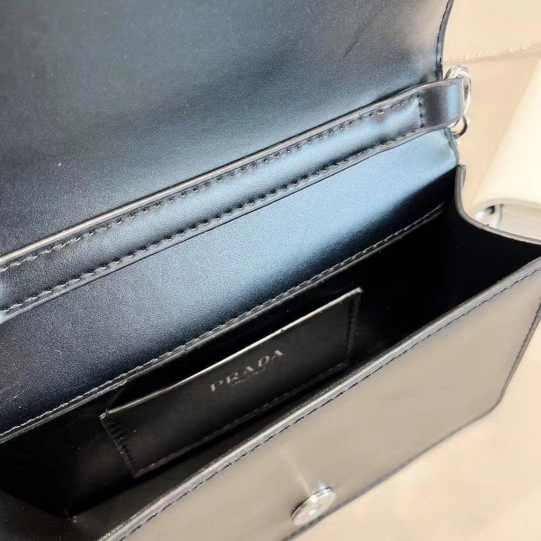 pra retro shiny small square bag