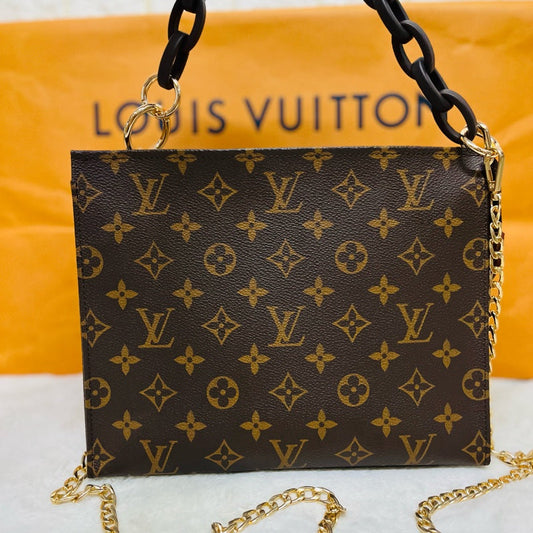 LV Toiletry Pouch 26 in Monogram Reverse Canvas with Wide Shoulder Strap