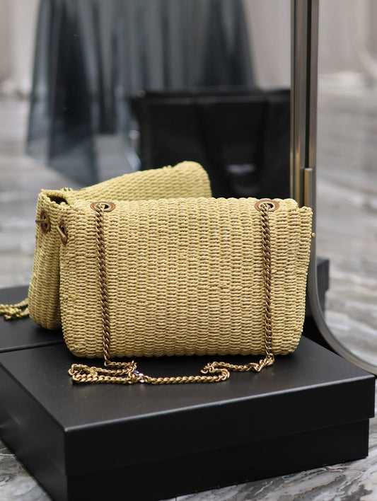YSL Kate In Raffia - 28.5×20×6cm